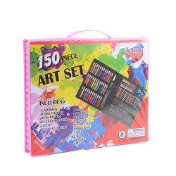 150 Pcs plastic Kids Art kil with Oil Pastels Crayons Colored Pencil