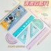 Cute pupils' stationery wave soft ruler sets