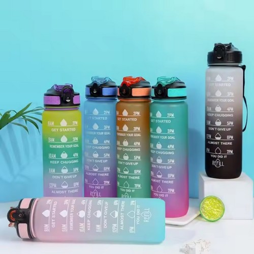 1 L Water Bottle with Time Marker